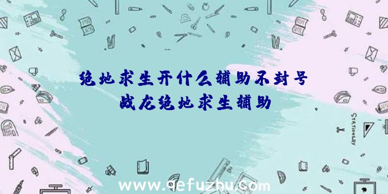 「绝地求生开什么辅助不封号」|战龙绝地求生辅助